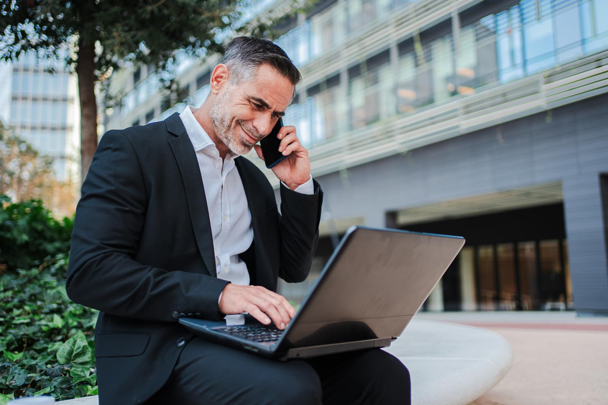 Property manager handling tenant communication